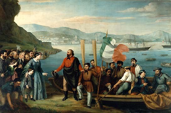 Partenza da Quarto — Garibaldi's departure with the Thousand, May 1860