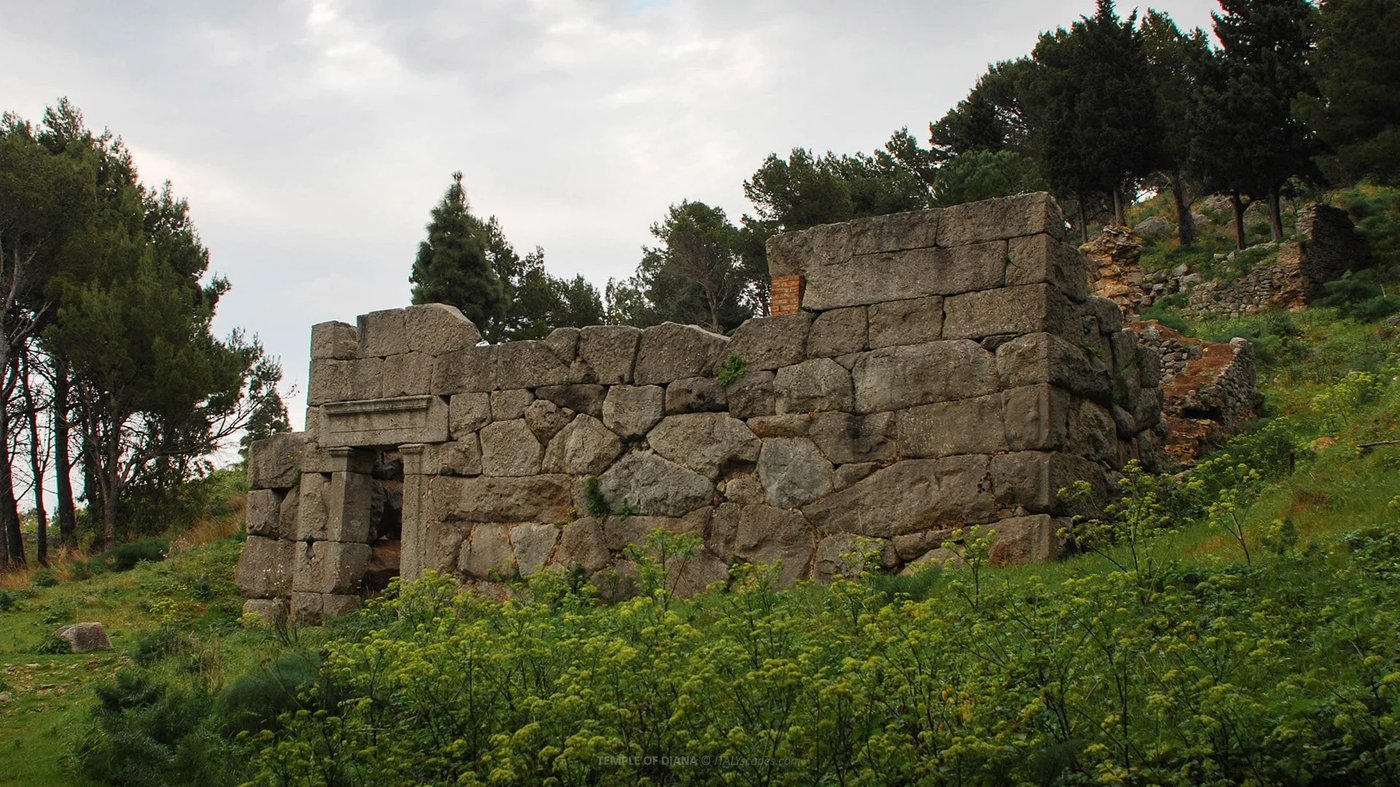 Ruins of the Temple of Diana on La Rocca, Cefalù